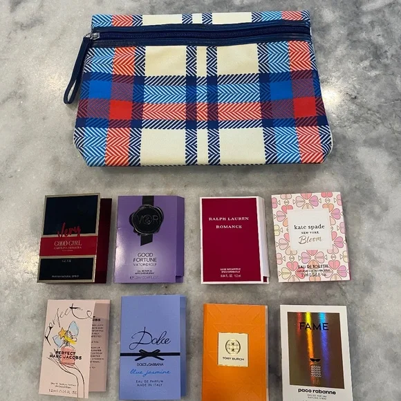 8-pc Women's Fragrance Bundle + Makeup Case - Picture 1 of 3